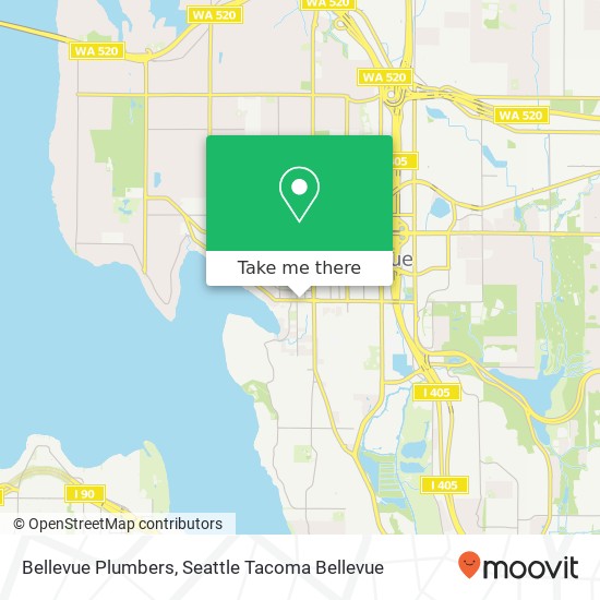 Mapa de Bellevue Plumbers