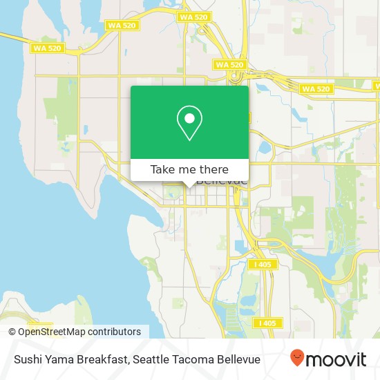 Sushi Yama Breakfast map