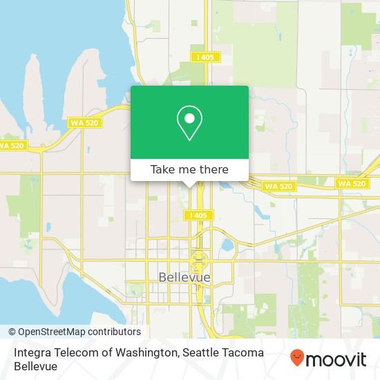 Integra Telecom of Washington map