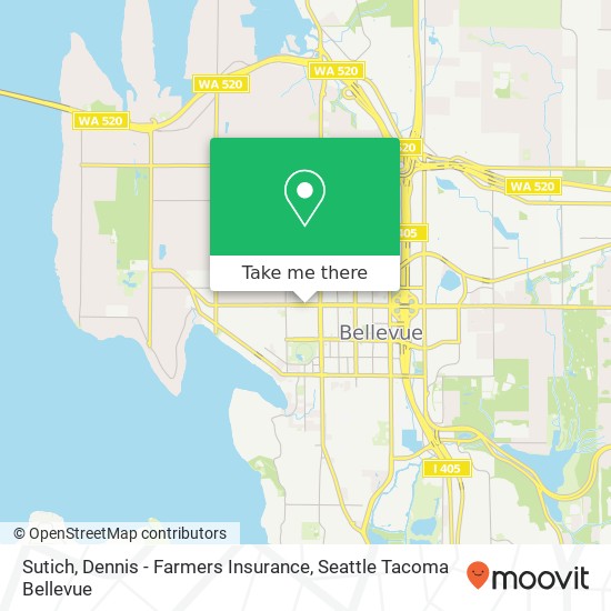 Mapa de Sutich, Dennis - Farmers Insurance