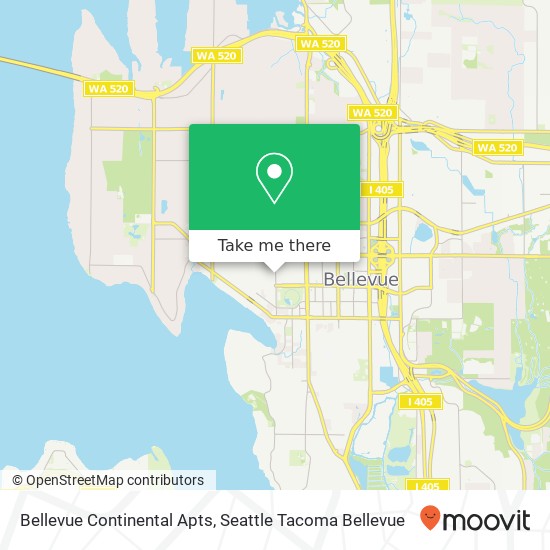 Mapa de Bellevue Continental Apts