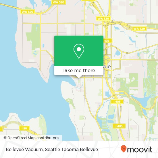 Mapa de Bellevue Vacuum