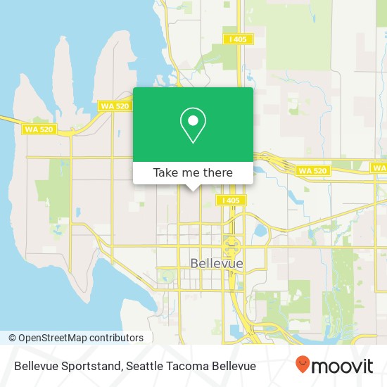 Mapa de Bellevue Sportstand