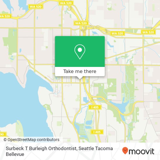 Surbeck T Burleigh Orthodontist map