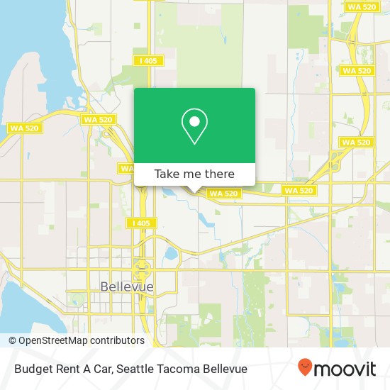 Budget Rent A Car map