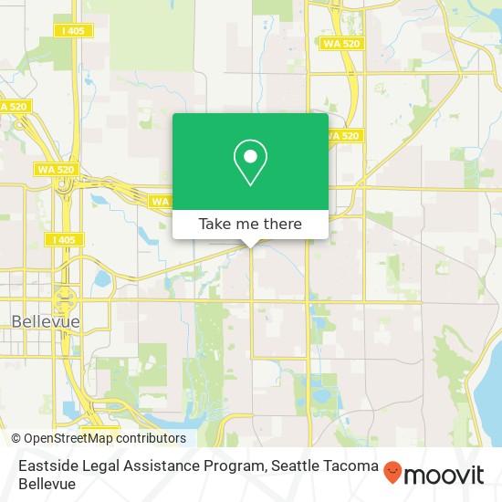 Eastside Legal Assistance Program map