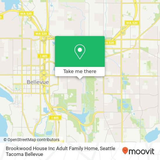 Mapa de Brookwood House Inc Adult Family Home