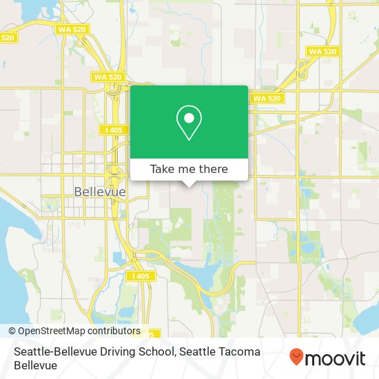 Mapa de Seattle-Bellevue Driving School