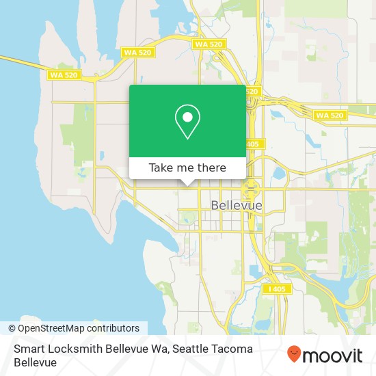 Mapa de Smart Locksmith Bellevue Wa