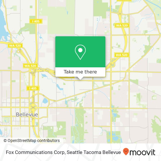 Fox Communications Corp map