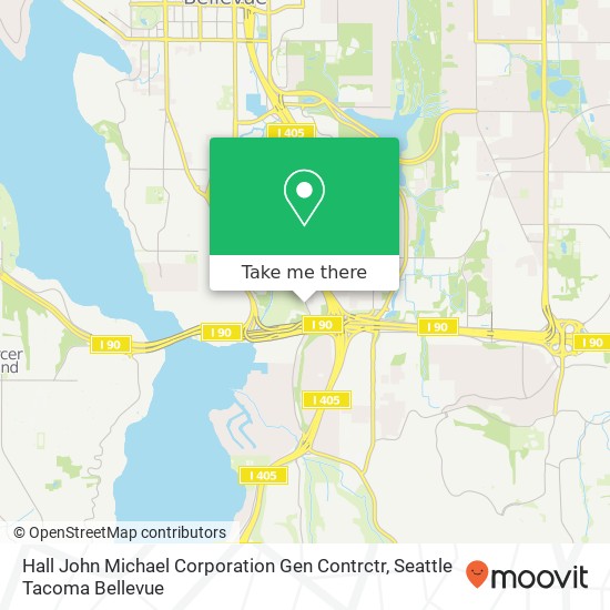 Mapa de Hall John Michael Corporation Gen Contrctr