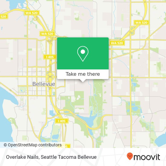 Overlake Nails map