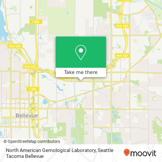 Mapa de North American Gemological Laboratory