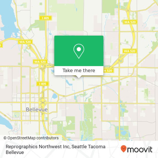 Mapa de Reprographics Northwest Inc