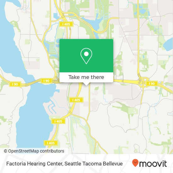 Factoria Hearing Center map