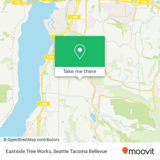 Eastside Tree Works map