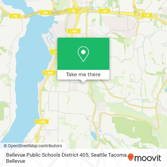 Mapa de Bellevue Public Schools District 405