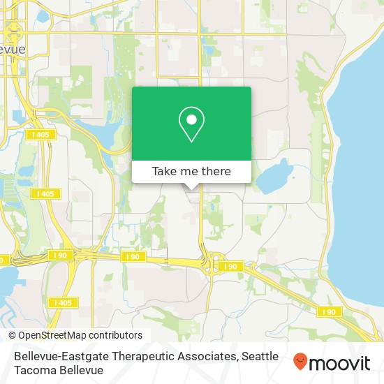 Bellevue-Eastgate Therapeutic Associates map