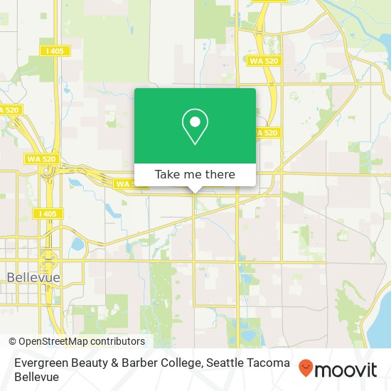 Evergreen Beauty & Barber College map