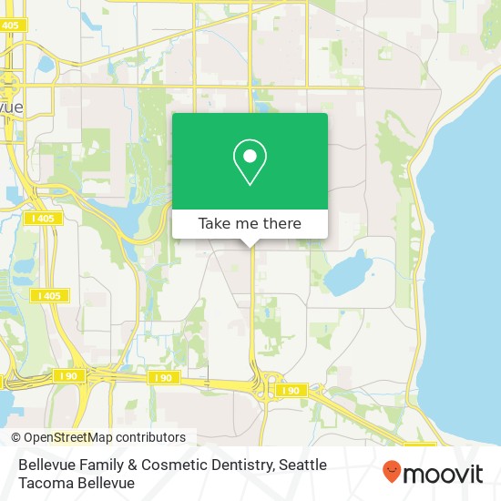 Bellevue Family & Cosmetic Dentistry map