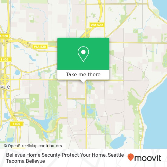 Mapa de Bellevue Home Security-Protect Your Home