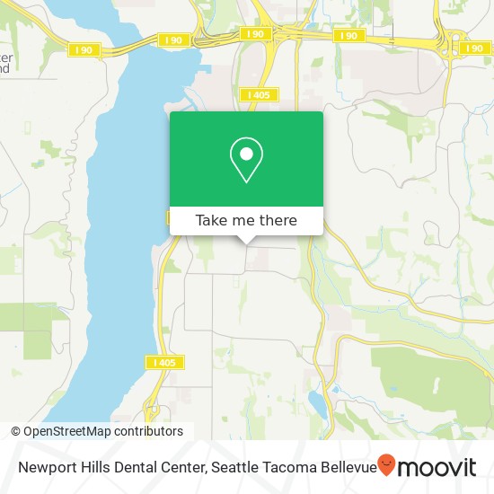 Newport Hills Dental Center map