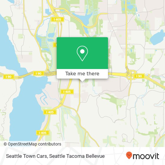 Seattle Town Cars map