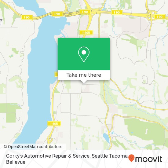 Mapa de Corky's Automotive Repair & Service