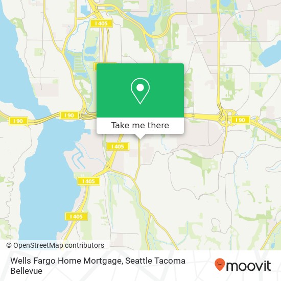 Mapa de Wells Fargo Home Mortgage