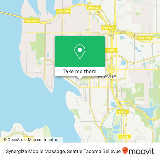 Synergize Mobile Massage map