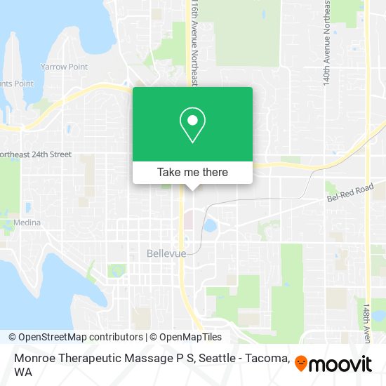 Monroe Therapeutic Massage P S map