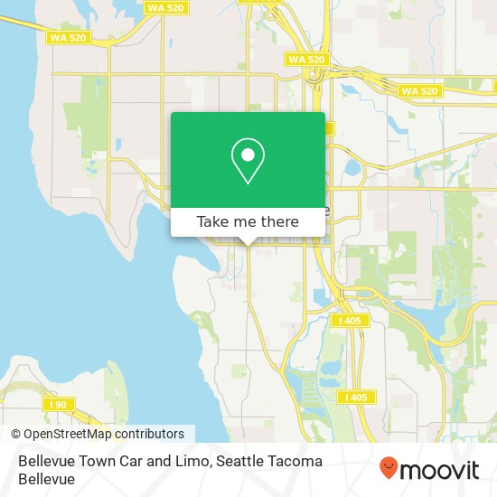 Mapa de Bellevue Town Car and Limo