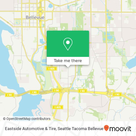 Mapa de Eastside Automotive & Tire