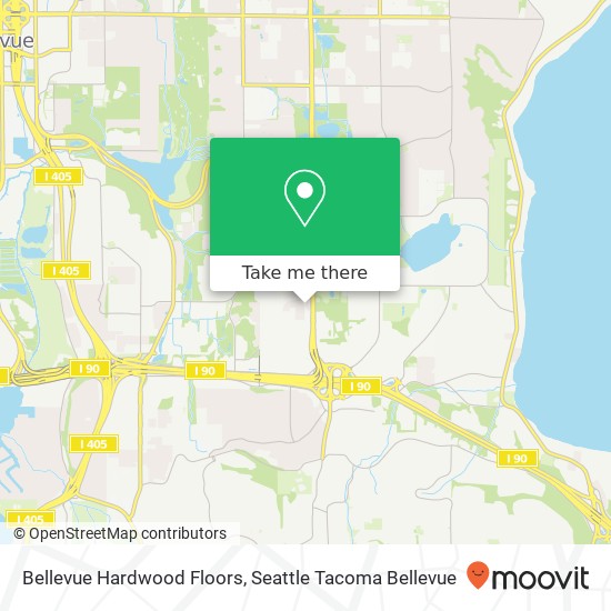 Mapa de Bellevue Hardwood Floors