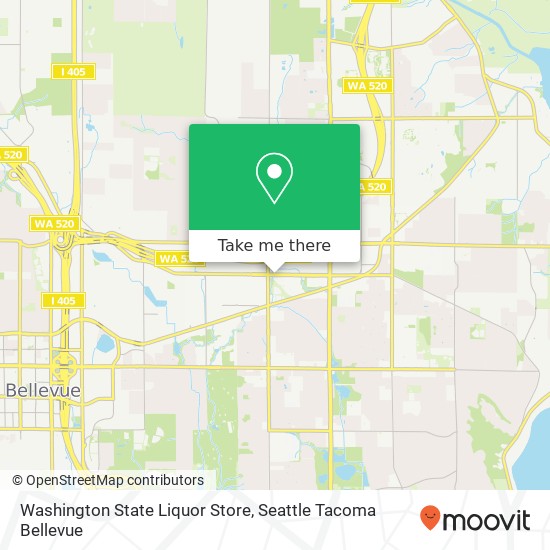 Washington State Liquor Store map