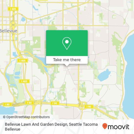 Bellevue Lawn And Garden Design map