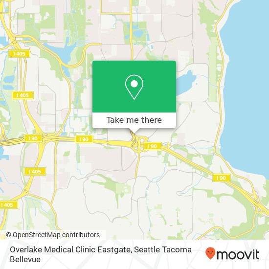 Overlake Medical Clinic Eastgate map