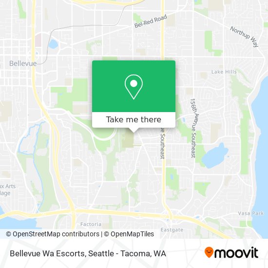 Mapa de Bellevue Wa Escorts