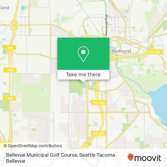 Mapa de Bellevue Municipal Golf Course