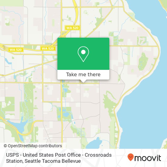 Mapa de USPS - United States Post Office - Crossroads Station