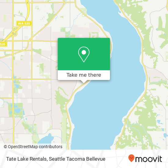 Tate Lake Rentals map