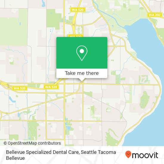 Bellevue Specialized Dental Care map