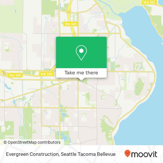 Evergreen Construction map