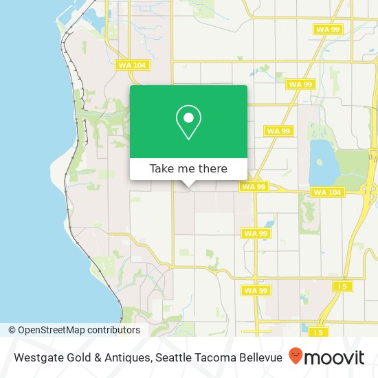 Westgate Gold & Antiques map