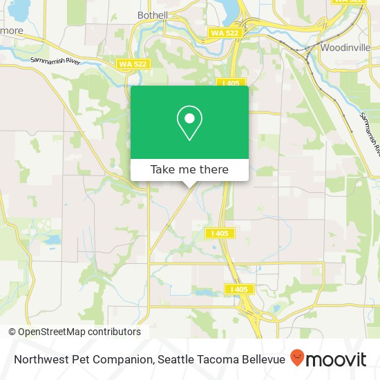 Mapa de Northwest Pet Companion