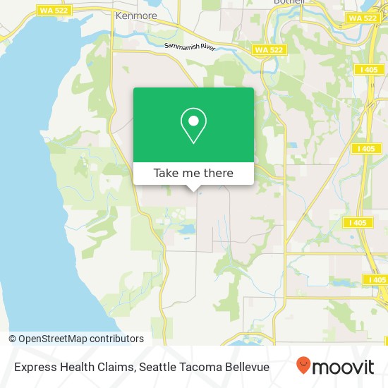 Mapa de Express Health Claims