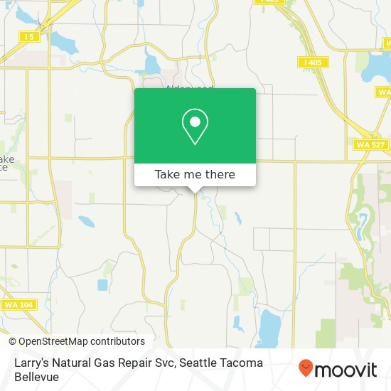 Larry's Natural Gas Repair Svc map