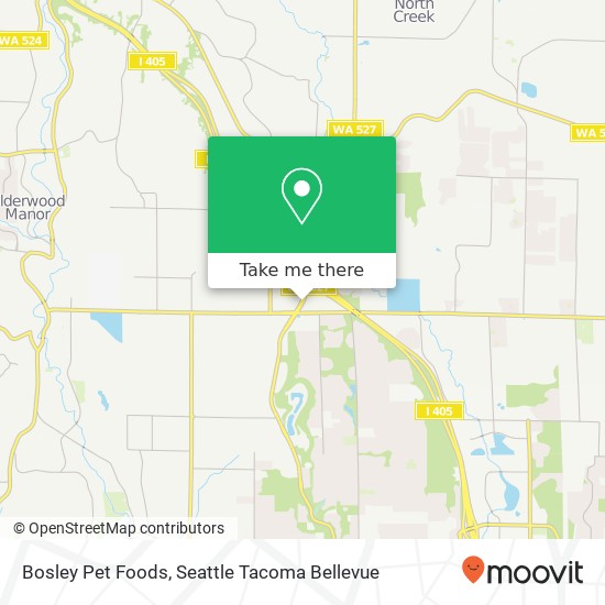 Mapa de Bosley Pet Foods