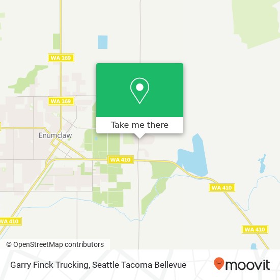 Garry Finck Trucking map