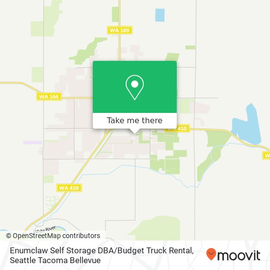 Enumclaw Self Storage DBA / Budget Truck Rental map